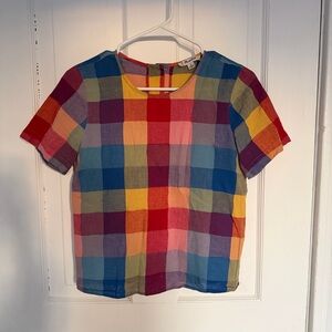 Madewell Linen Boxy Top